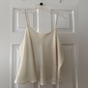 Abound Cream Satin Spaghetti Strap Cami